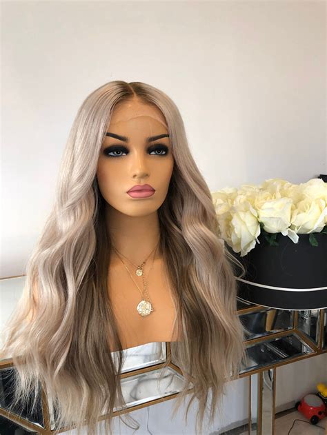 dark ash blonde wig|ash blonde full lace wig.